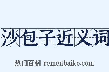 沙包子近义词是什么意思的图片